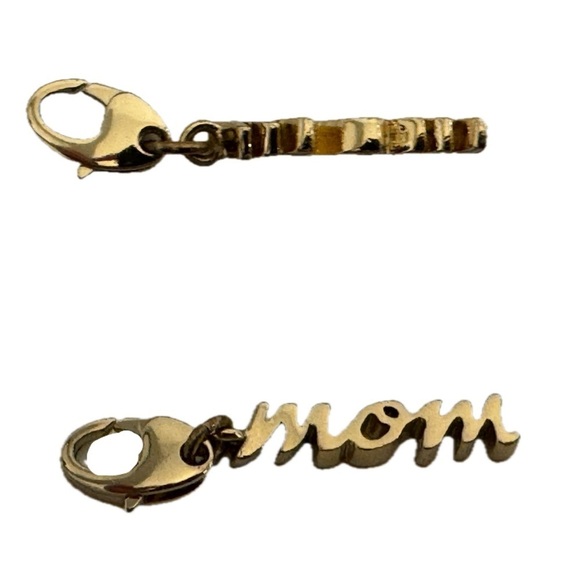 KATE SPADE MOM 12 KT Gold Plated Vintage Charm No Bracelet - Picture 2 of 7